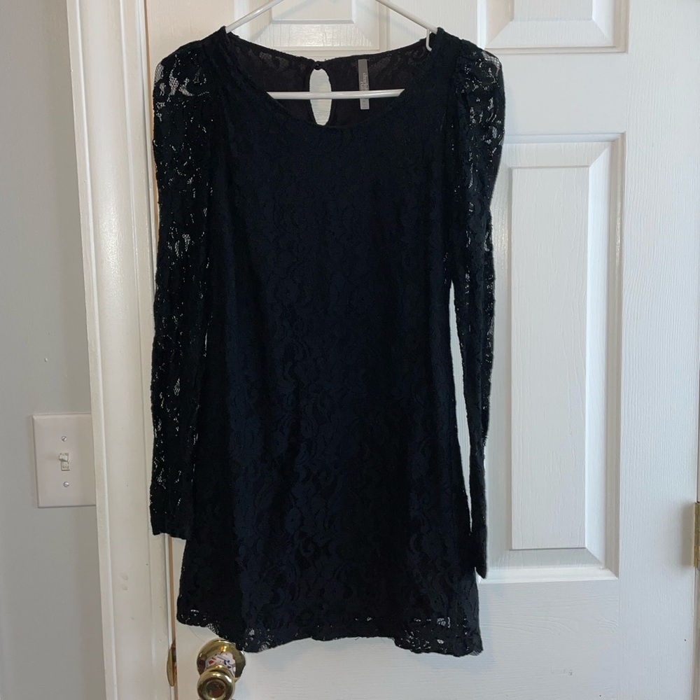 Charlotte Russe Black Lace Mini Dress